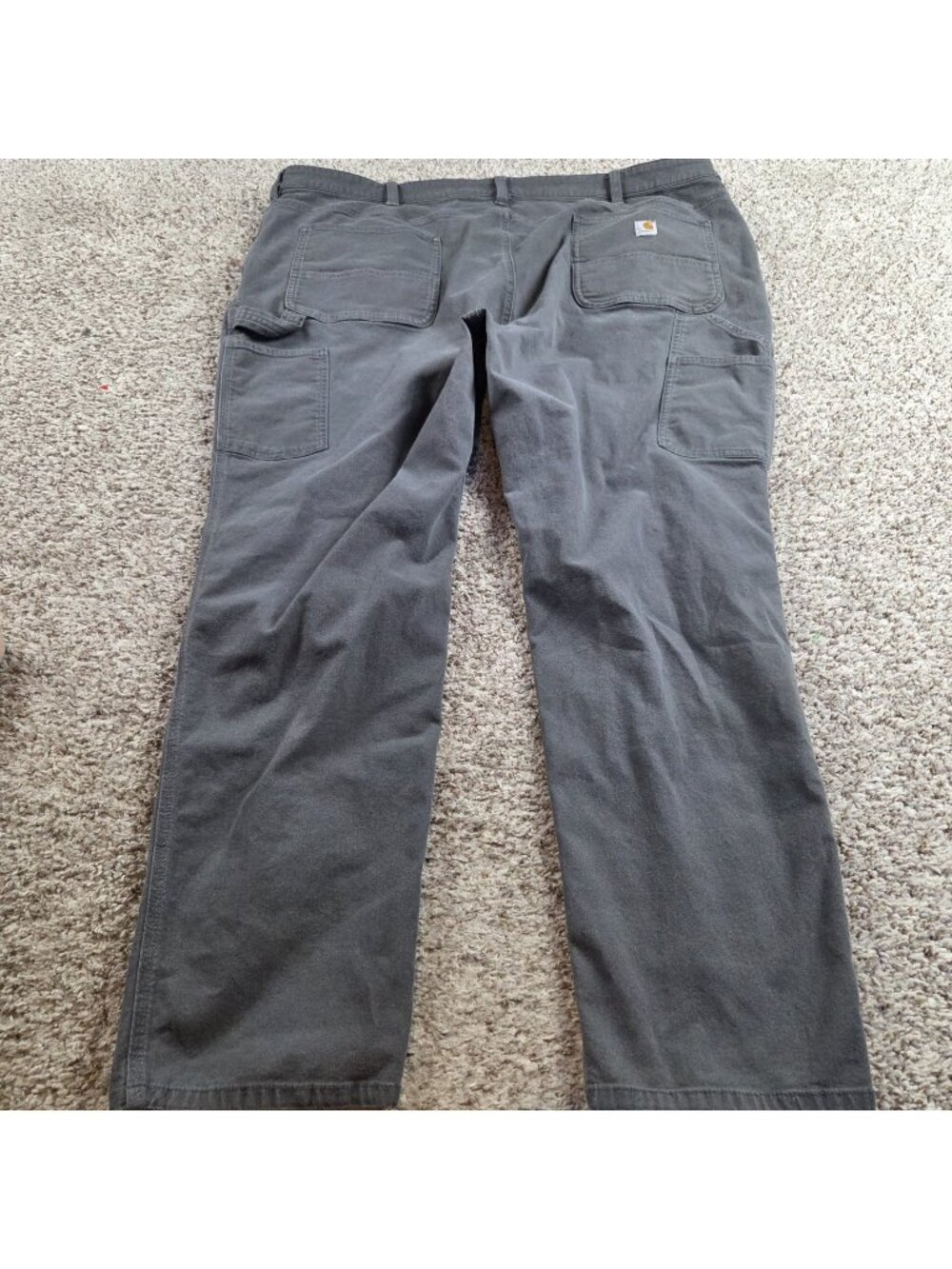 Carhartt Jeans Womens 22W Gray Carpenter Workwear Read*